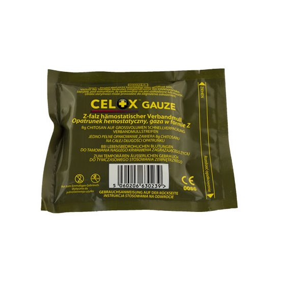 Celox Rapid Z-hajtott vérzéscsillapító géz